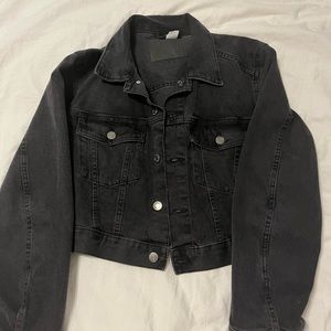 H&M black Jean jacket